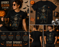 Vintage Scarecrow Witch Halloween Shirt – Spooky Lantern Pumpkin Graphic Tee