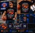 New York Knicks 2026 Eastern Conference Finals Basketball T-Shirt – Flaming Hoop Fan Graphic Tee