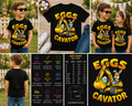 Eggs Cavator Easter Bunny Excavator Funny Kids Easter T-Shirt