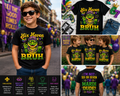 Six Seven Bruh Mardi Gras Alligator T-Shirt for Boys Kids – Funny Mardigator Birthday Party Tee