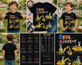 Eggscavator Easter Construction Truck Bunny Kids T-Shirt