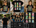 Cute Bunny Reading Books Easter T-Shirt – Kawaii Librarian & Book Lover Graphic Tee