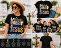 Silly Rabbit Easter Is For Jesus T-Shirt, Christian Easter Bunny Shirt, Religious Easter Graphic Tee, Floral Faith Easter Shirt for Women Men Kids