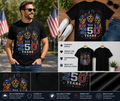 Golden Retriever USA 250 Years Patriotic T-Shirt – America 1776–2026 4th of July Anniversary Dog Lover Tee