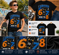 I Survived 6 to 7 Now I’m 8 Skateboard Birthday Boy T-Shirt