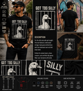 Got Too Silly Goose Funny Meme T-Shirt – Vintage Retro Humor Graphic Tee