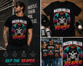 Mason Miller The Reaper Graphic T-Shirt – Retro Neon Skull Tee