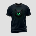 Celestial Black Cat Crescent Moon Eye 3D Aop Tshirt
