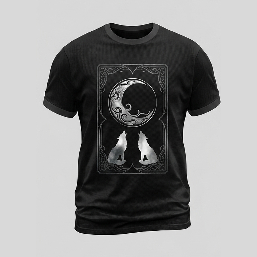 Dark Tarot The Moon Esoterica Gothic 3D Aop Tshirt