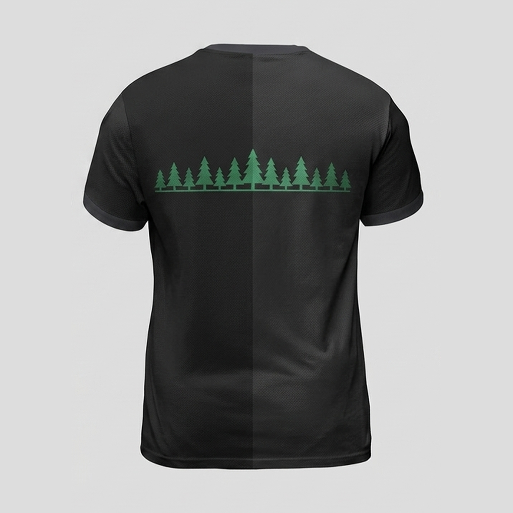 Misty Emerald Forest Pine Tree Wilderness 3D Aop Tshirt