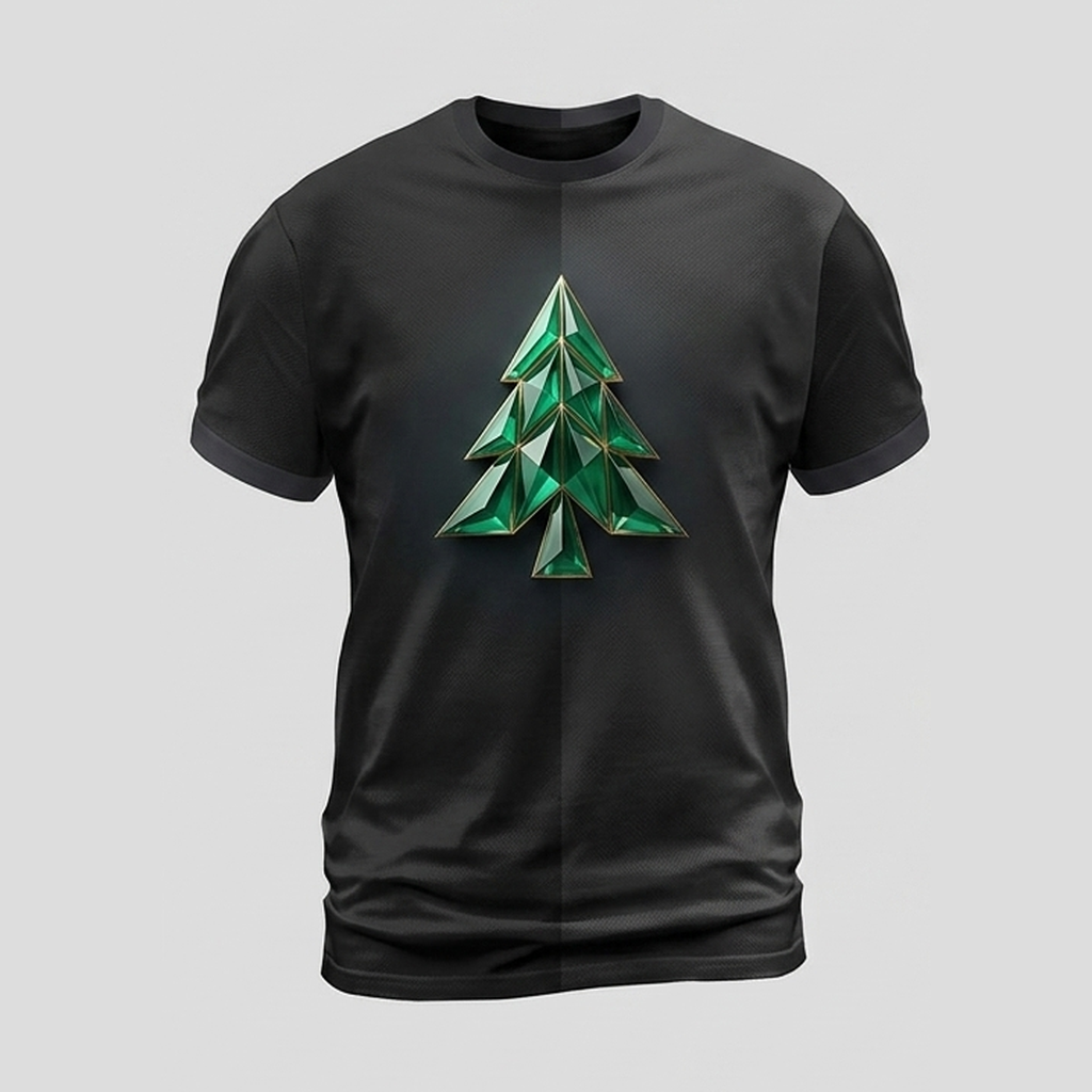 Misty Emerald Forest Pine Tree Wilderness 3D Aop Tshirt